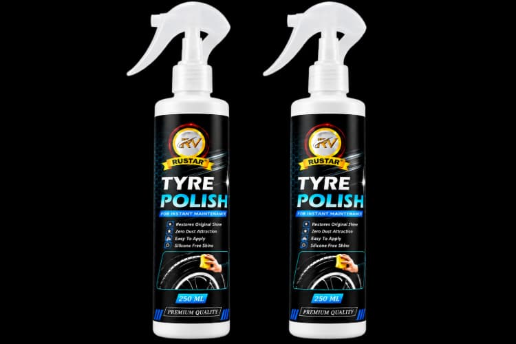 RUSTAR Tyre Polish 250ml x 2 Pack - 500ml