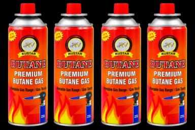 RUSTAR Premium Butane Gas 230g x 4 Cans